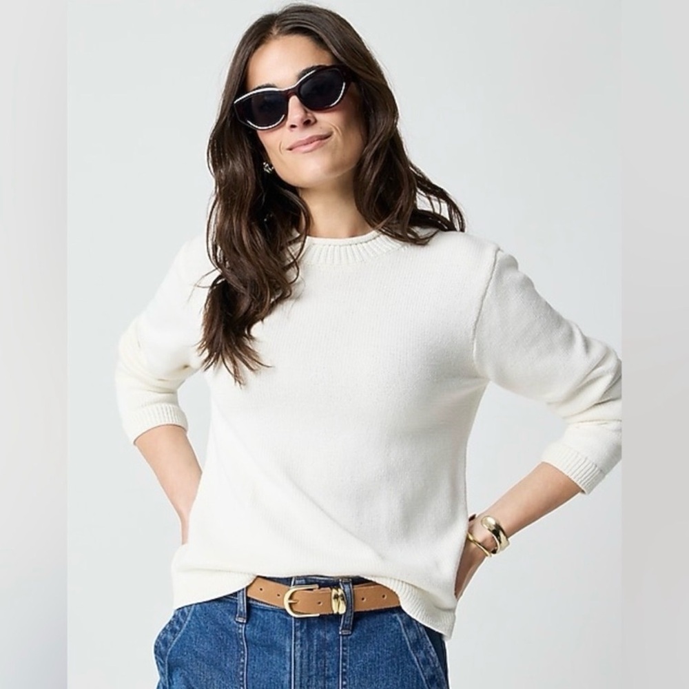J. Crew Classic Cream Turtleneck Sweater